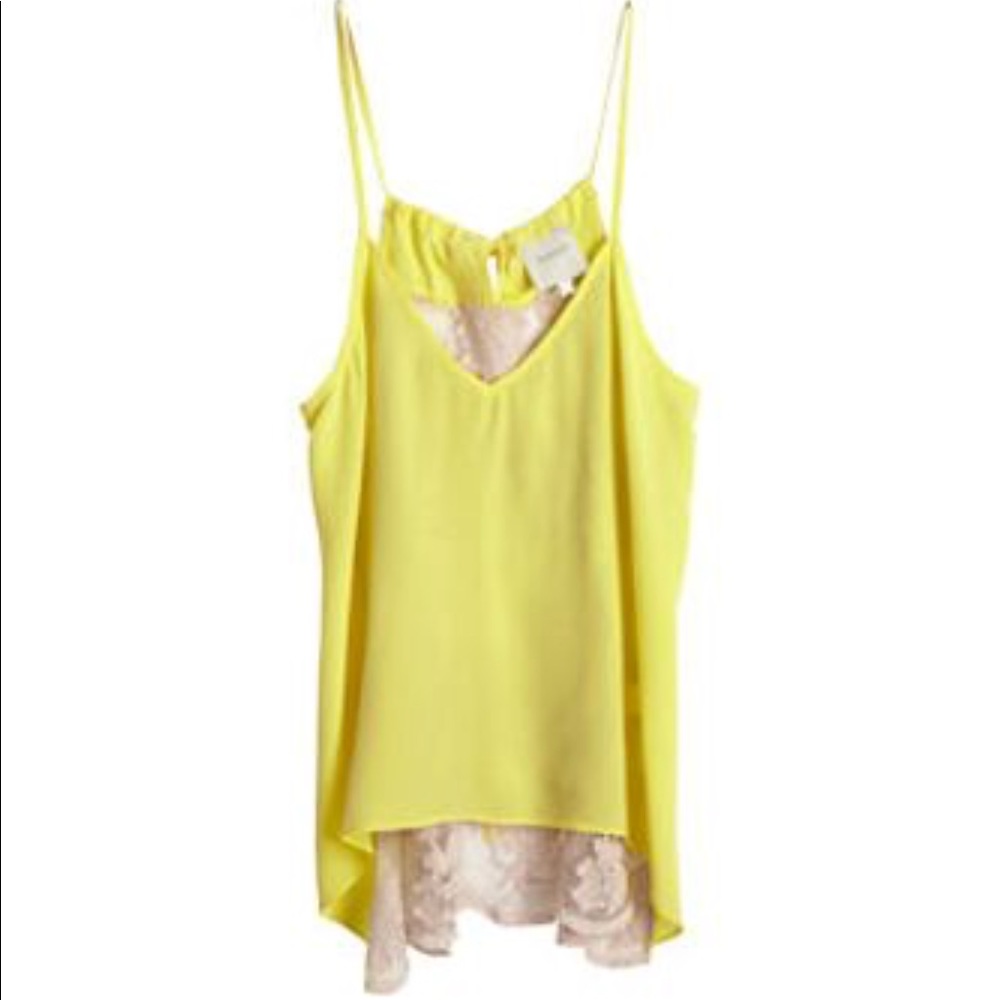 MICHELLE MASON | silk + lace tank top